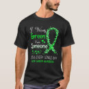 Search for liver cancer tshirts Green