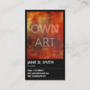 Search for fine art business cards Abstract