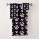 Search for dog paw print bath towels Pattern of paws