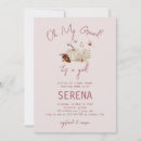Recherche de fall baby girl shower invitations Rose