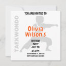Recherche de taekwondo anniversaire invitations Parti