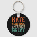 Search for anti hate keychains Fix america again