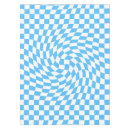 Search for light blue tablecloths Chequered