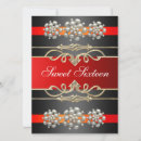 Recherche de red 16ans anniversaire invitations Seize