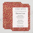 Search for red leopard invitations Girly