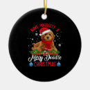 Search for yorkshire terrier ornaments Santa claus