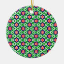 Search for flower pattern ornaments Red