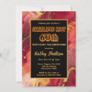 Search for red and gold 60th birthday invitations Modern