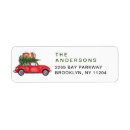 Search for retro car return address labels Rustic