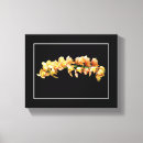 Search for black and orange canvas prints Flowers