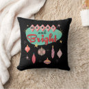 Search for mid century modern christmas pillows Santa