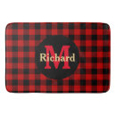 Search for red and black plaid bathroom accessories Checks