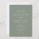 Search for light green wedding invitations Simple