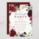Search for burgundy bachelorette party invitations Red