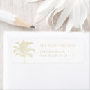 Search for tropical palm tree return address labels Beach