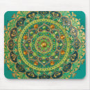 Recherche de mandala vert tapis souris Boho