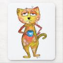 Search for drinking coffee mousepads Cartoon