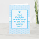 Search for teachers birthday cards Typography