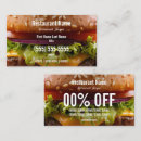 Search for burger business cards Diner