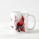 Search for red cardinal bird mugs Winter