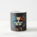 Search for abstract cat design mugs Feline