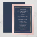 Search for navy blue engagement party invitations Blush