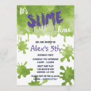 Recherche de slime invitations Fête d'anniversaire