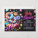 Recherche de candy baby shower invitations Sucré