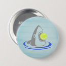 Recherche de requin drôle badges Anniversaire