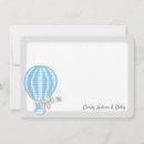 Search for hot air balloon cards Baby boy shower