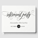 Search for retirement party guest books Elegant
