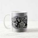 Search for grey damask mugs Vintage