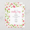 Search for tulip flowers birthday invitations Modern