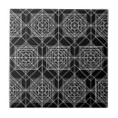 Search for black and white line pattern tiles Vintage