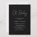 Search for black baby shower invitations Elegant