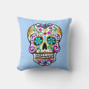 Recherche de crâne sucre coussins Dia de los muertos