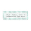 Search for herringbone return address labels Modern