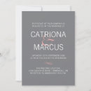 Search for pink and grey wedding invitations Typography