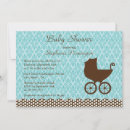 Search for damask baby shower invitations Carriage