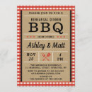 Search for bbq rehearsal dinner invitations Plaid