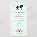 Search for horse racing birthday invitations Pink