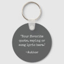 Search for text round keychains Quote