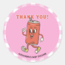 Search for retro pink gingham stickers Retro baby shower