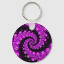 Search for fractal pattern keychains Purple