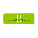 Search for b monogram return address labels Letter