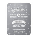 Recherche de winter save the date magnets Gris