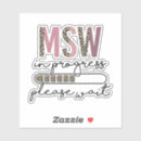 Recherche de travail social autocollants Msw