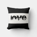 Recherche de noir moderne coussins Amour