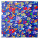 Recherche de poissons colorés carreaux Pour tous