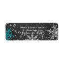 Search for purple and aqua return address labels Teal